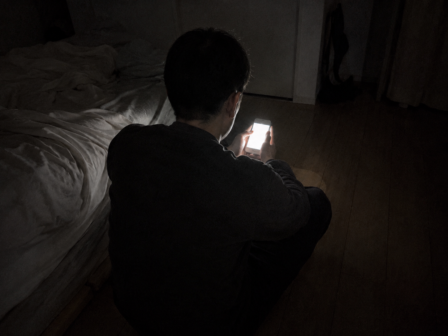 夜1時、同じ寝室