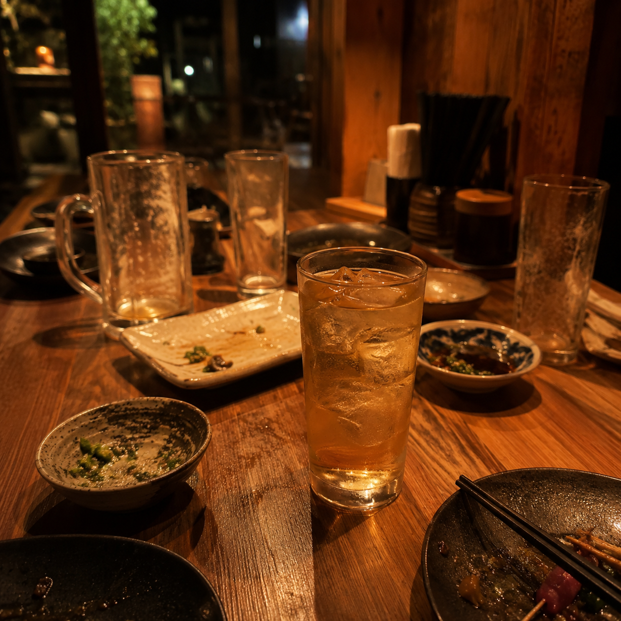 居酒屋のテーブル